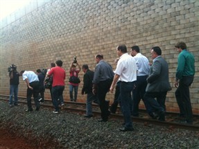 Comitiva do Governo Federal vem a Maringá para a inauguração do rebaixamento da linha férrea da cidade